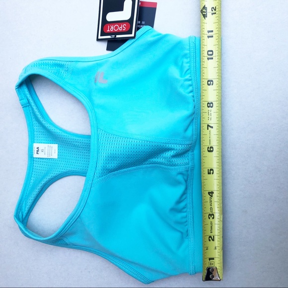 FILA SPORT bra workout Cozumel Water blue NWT XS - Picture 6 of 9